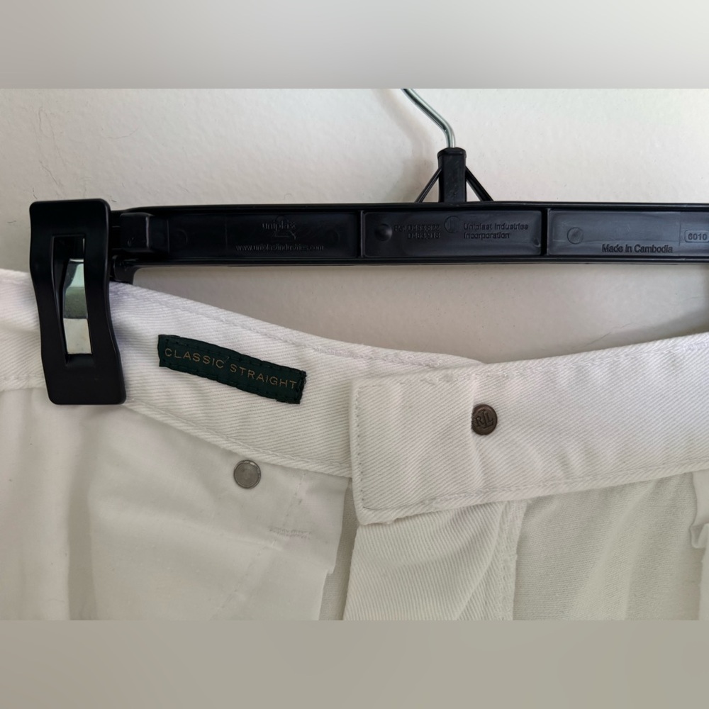 Lauren Ralph Lauren Women’s White Denim Pants 4P - Picture 9 of 14